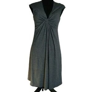 Express Twist Front Midi Dress Sleeveless‎ Casual Gray Dress Size Small